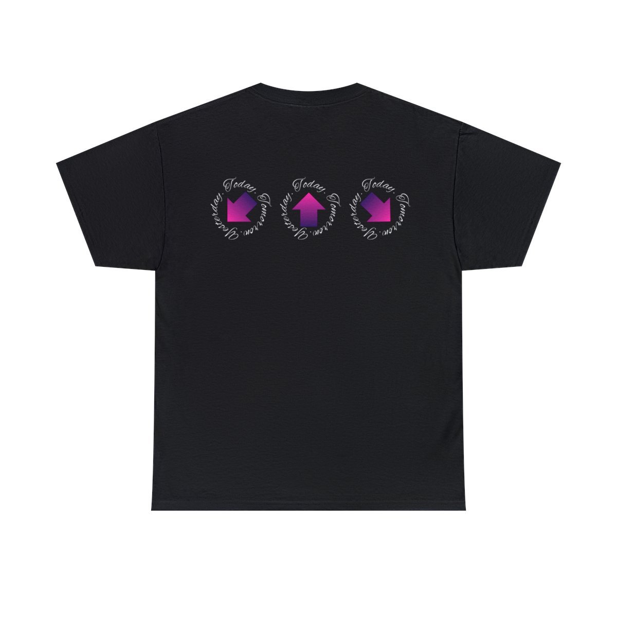 "Yesterday. Today. Tomorrow." Podcast Tee — view 2
